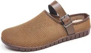 Clogs for Women Mules Slip-on Outdoor Flat Sandals Lightweight Mesh Summer Shoes