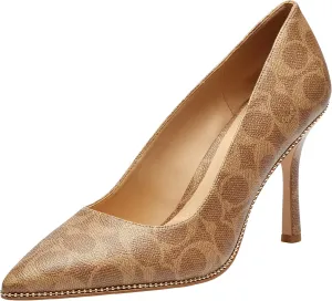 Coach Women's Samantha Pump, Tan, 8