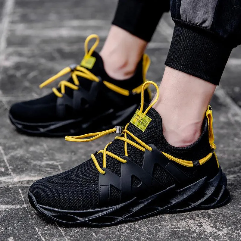 Coconut Men's Shoes 2021 Breathable Mesh Blade Casual Running Sneakers