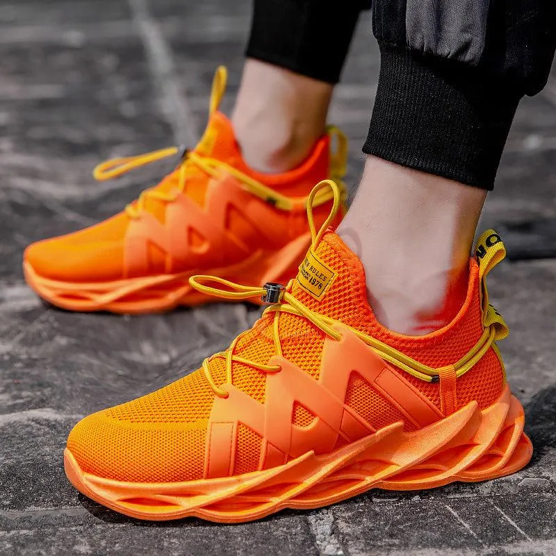 Coconut Men's Shoes 2021 Breathable Mesh Blade Casual Running Sneakers