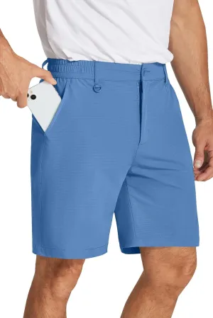 COOFANDY Men's Golf Shorts 8 Inch Lightweight Quick Dry Casual Dress Shorts Hiking Travel Shorts with Pockets