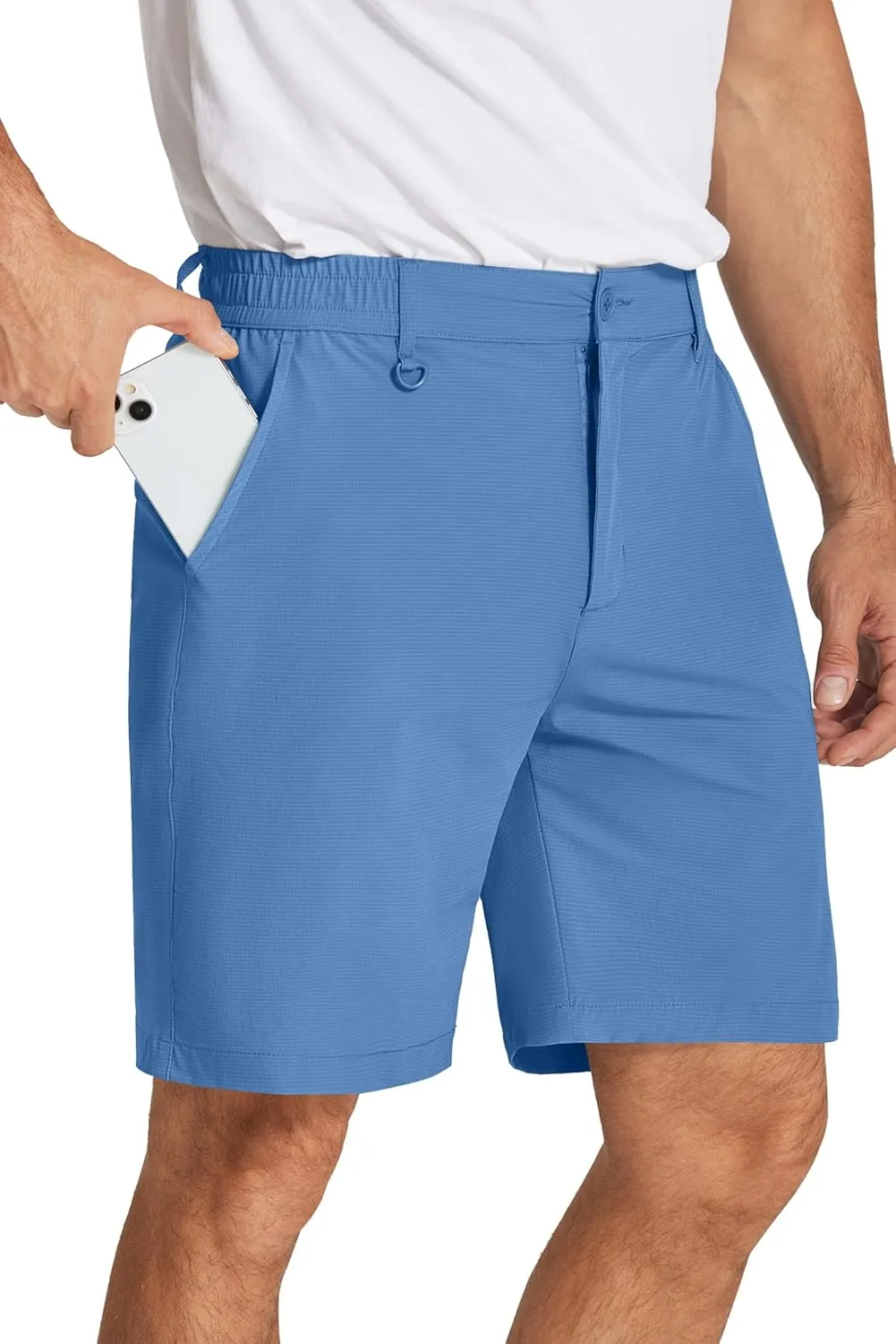 COOFANDY Men's Golf Shorts 8 Inch Lightweight Quick Dry Casual Dress Shorts Hiking Travel Shorts with Pockets
