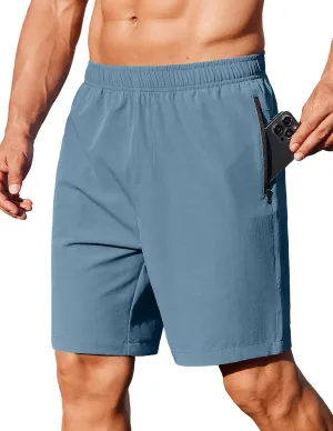 COOFANDY Men's Gym Workout Athletic Shorts Running Jogger Quick Dry Lightweight Shorts with Zipper Pockets