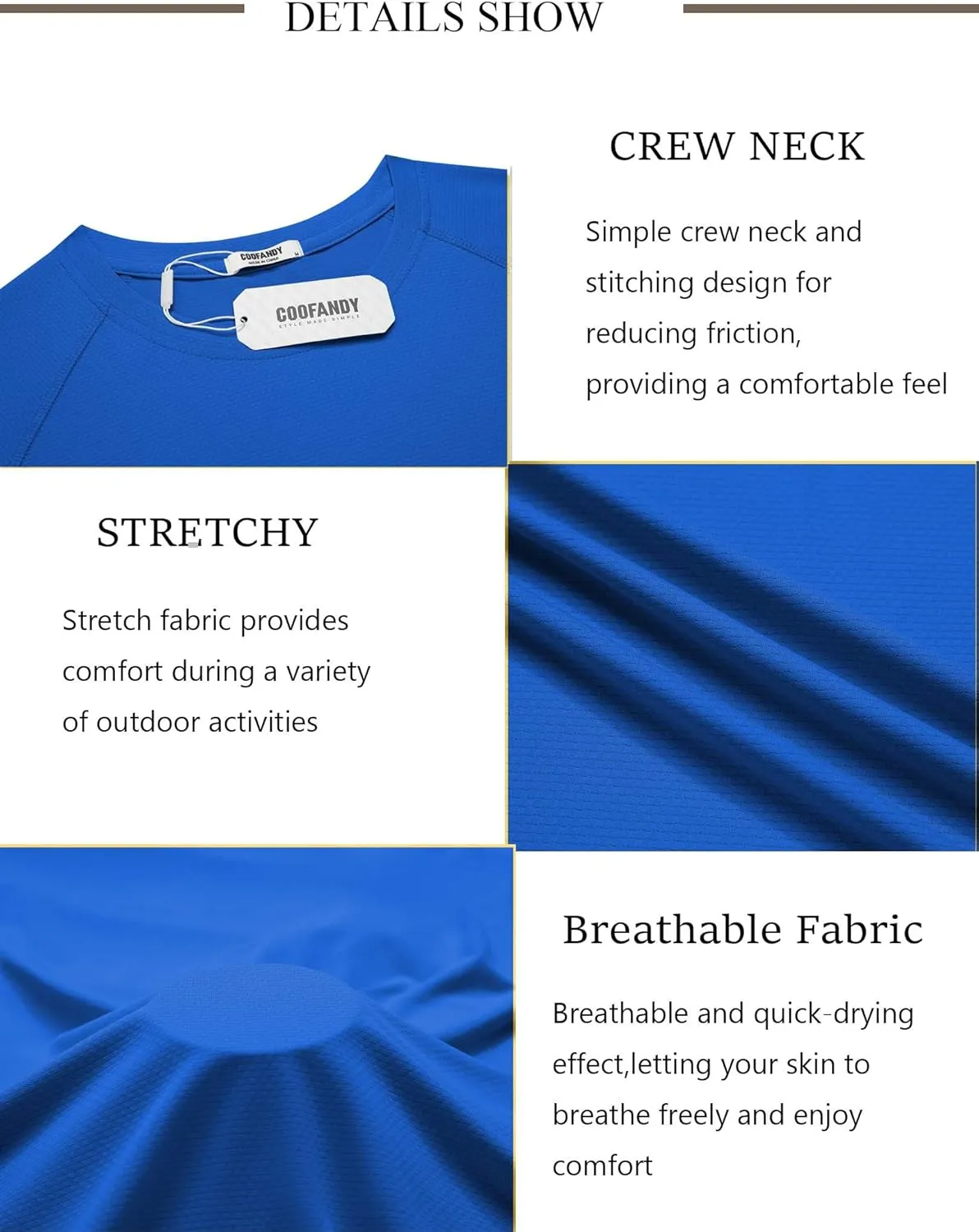 COOFANDY Mens Swim Shirt Short Sleeve UPF 50  Sun Protection Shirt Rah Guard Athletic Quick Dry T Shirts