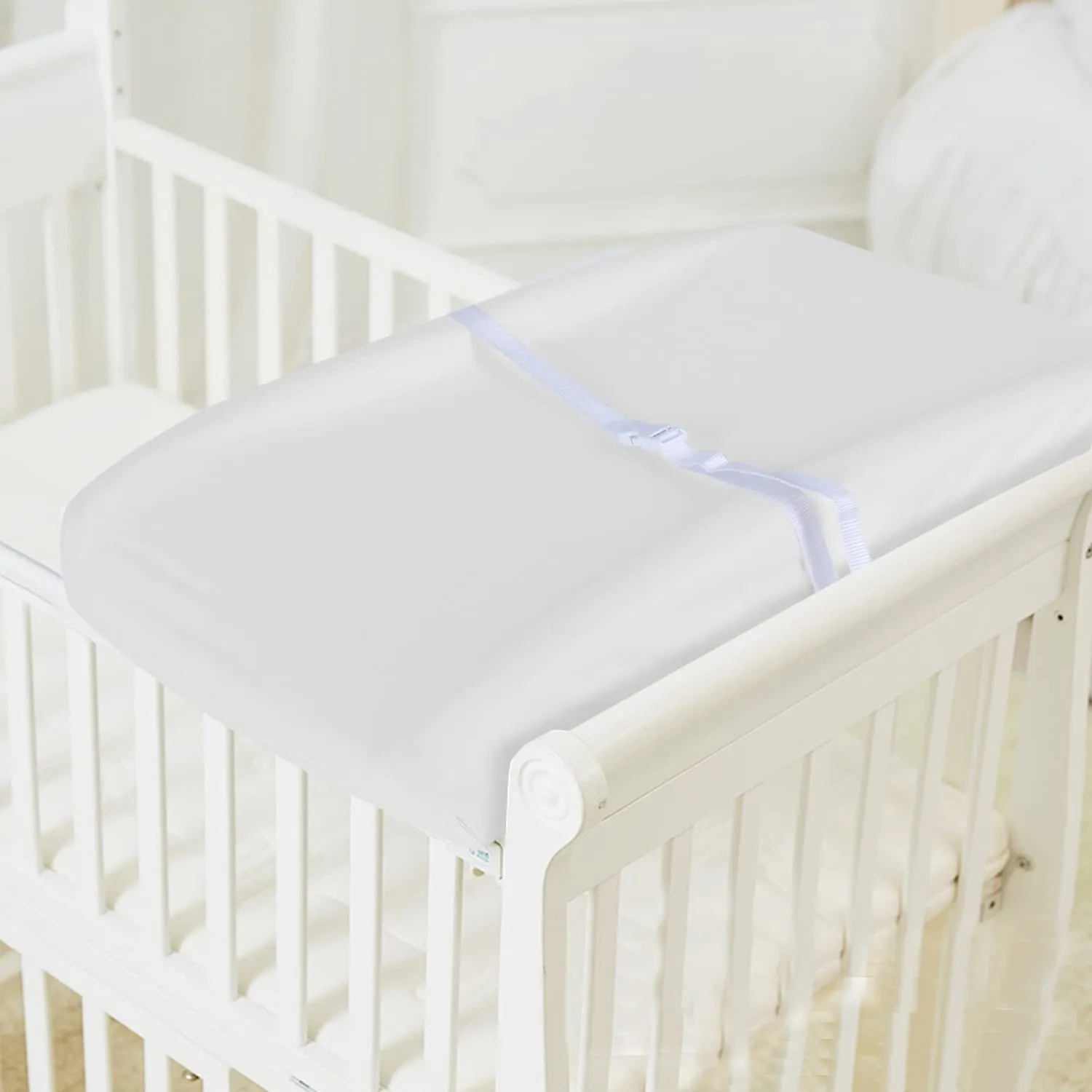 Cotton Changing Pad Cover White 2 Pack for Boys Girls, Changing Table Pad Cover Unisex Cradle Sheet Soft and Breathable 16" x 32" for Standard Baby Changing Pads, White