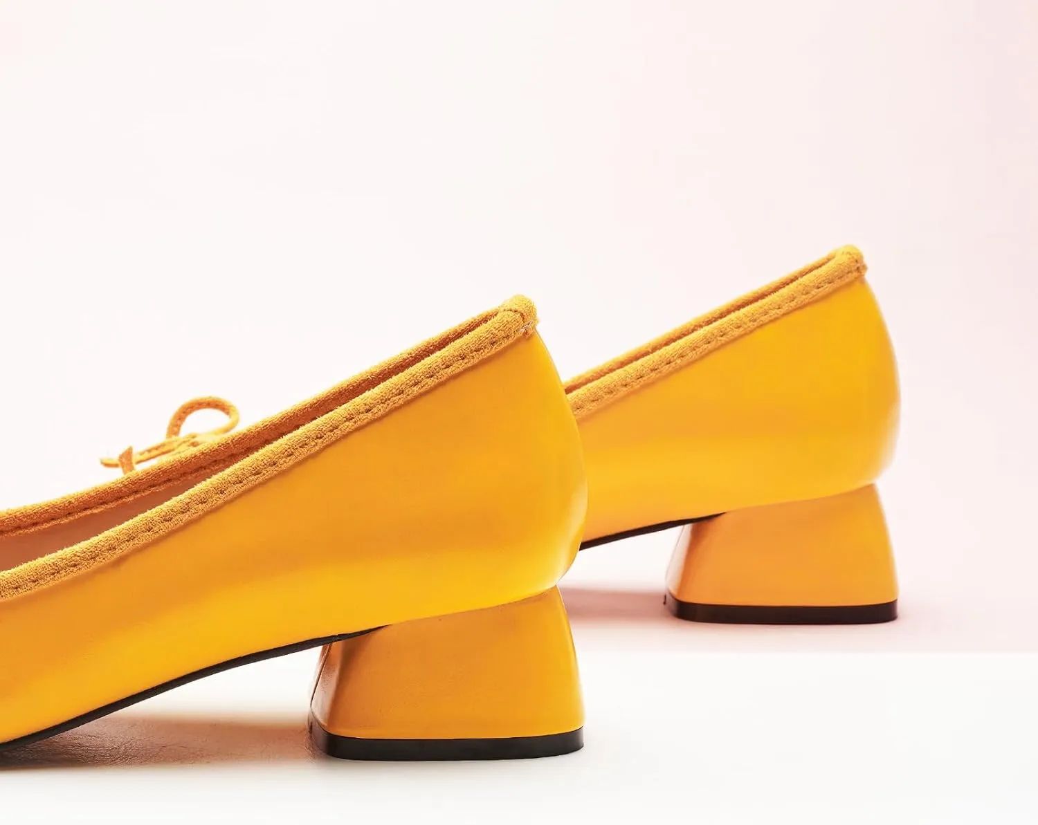 C.Paravano Women's Pump | Square Toe Low Block Heels | Closed Toe Chunky Heels | Leather Low Heel Pumps | Dress Wedding Shoes
