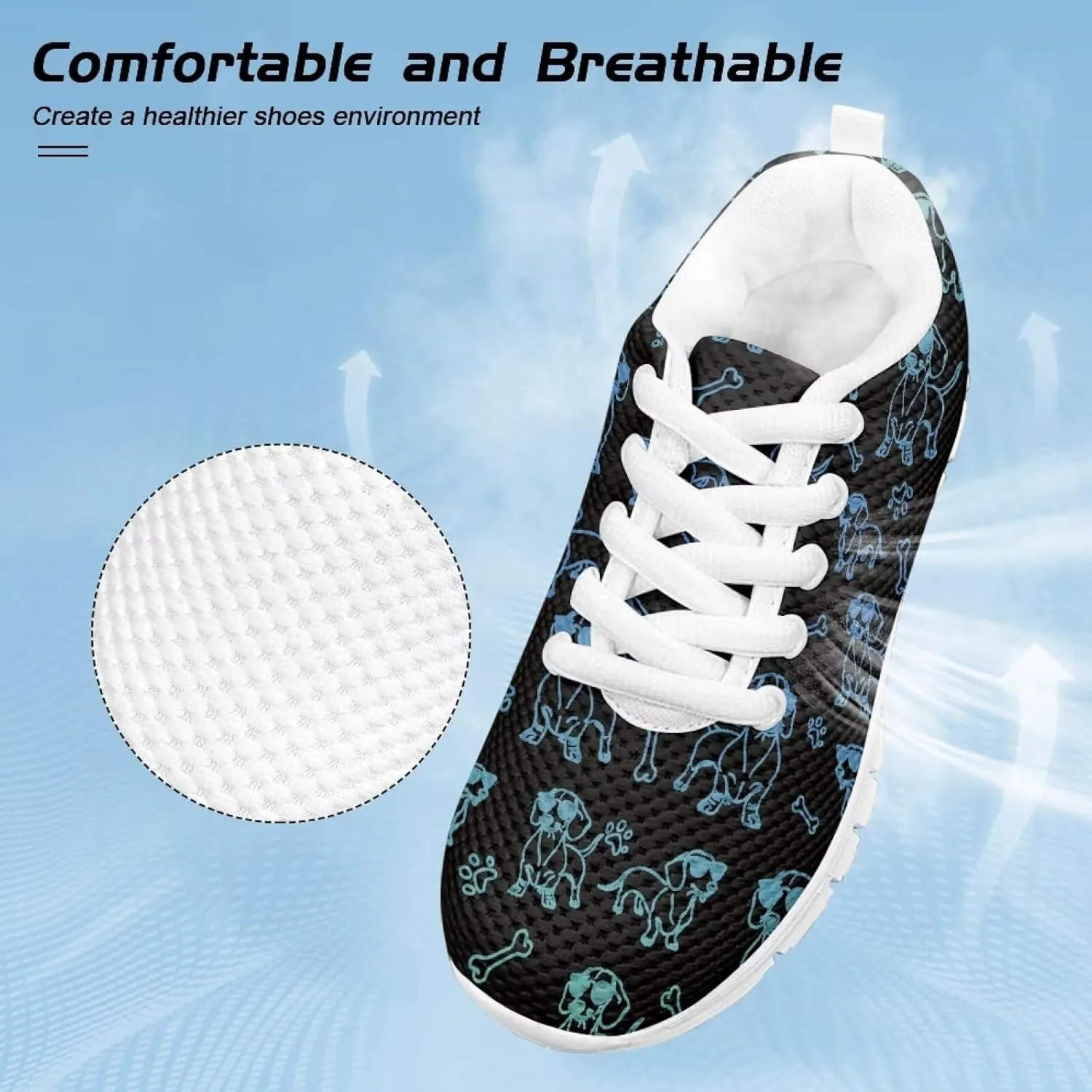 Cumagical Kids Casual Running Shoes Breathable Mesh Upper Lightweight Flexible for Everyday Wear