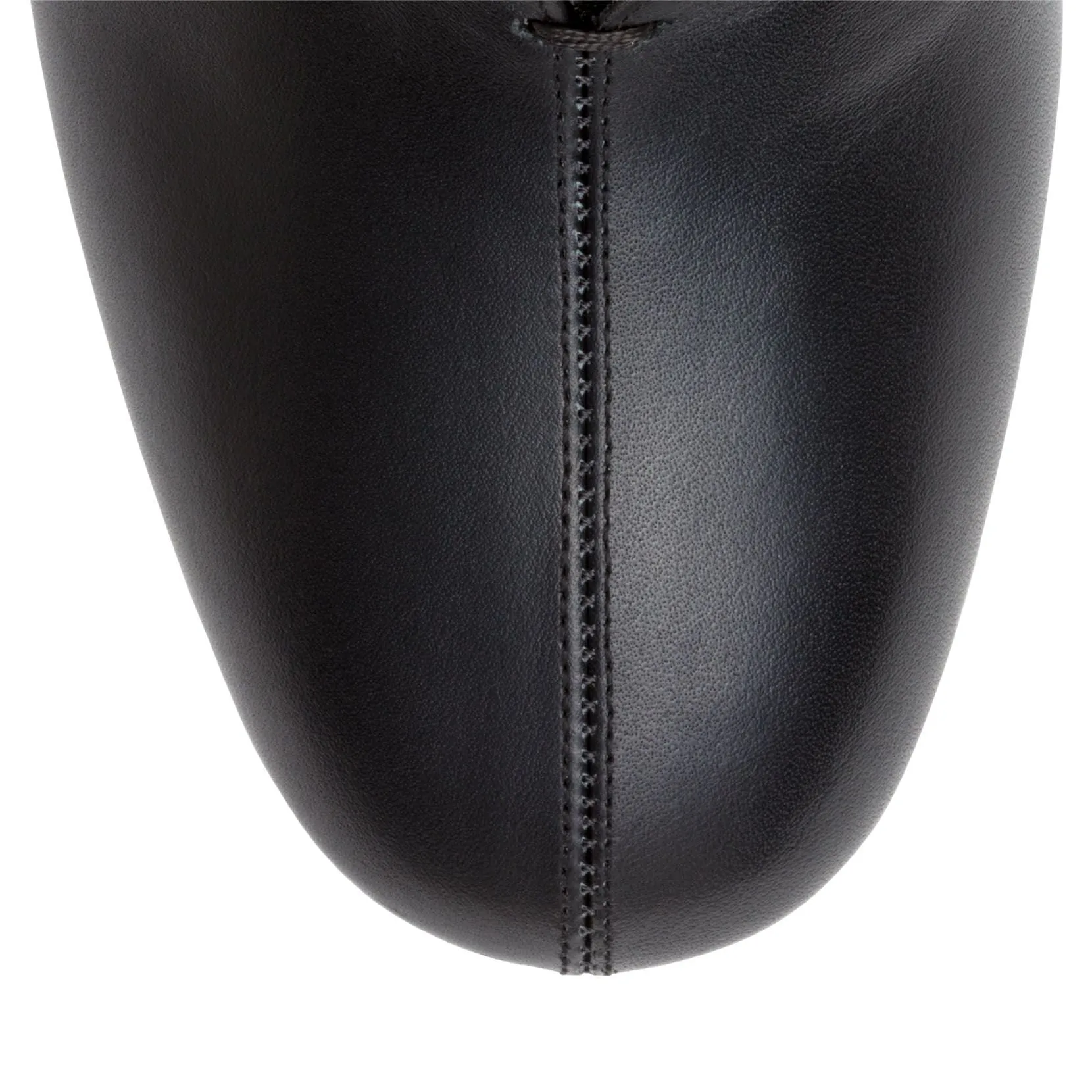 Curved heel 70 black pumps