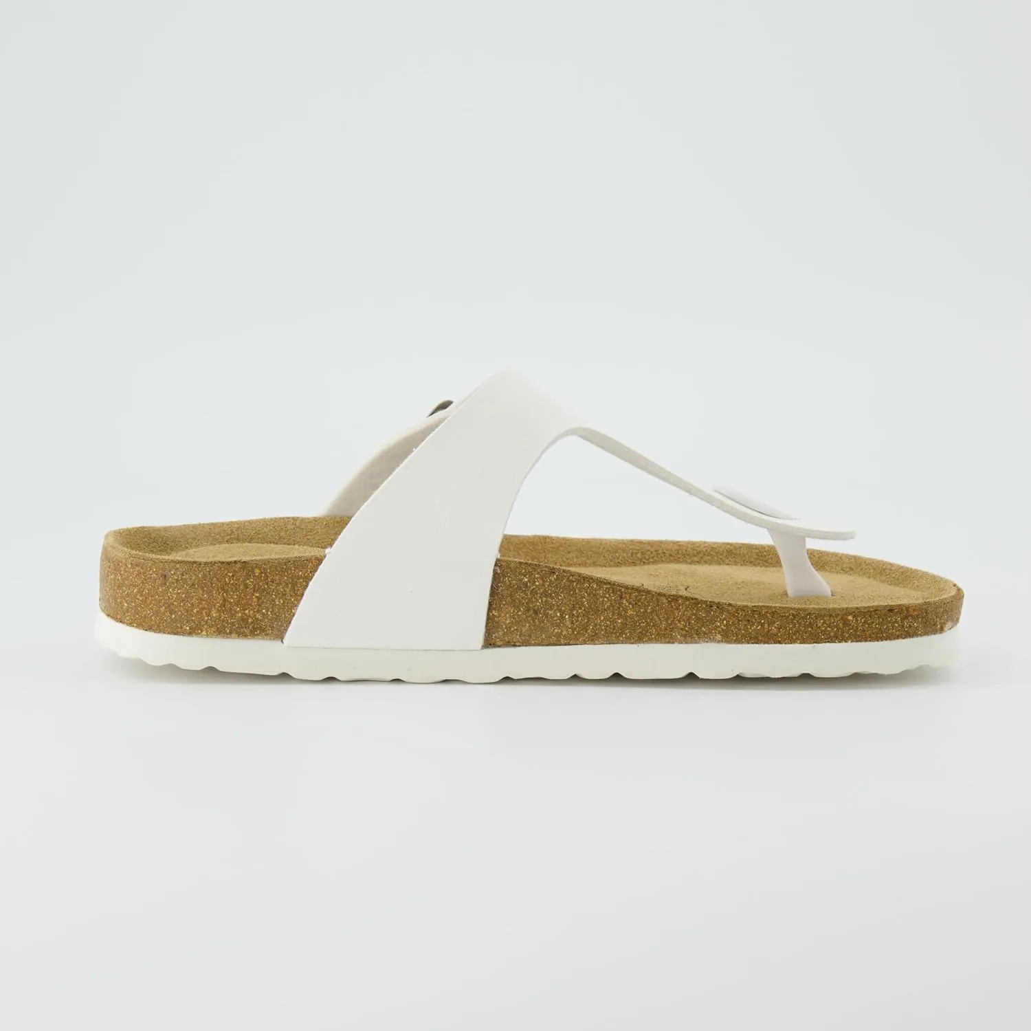 CUSHIONAIRE Women's Leah Cork Footbed Sandal With  Comfort
