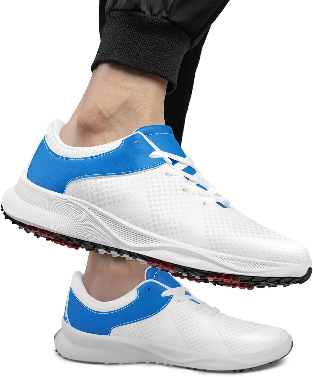 Custom Spikeless Golf Shoes for Men Women, Lightweight Breathable Golf Sneakers with Air-Outer, Customized for Teams