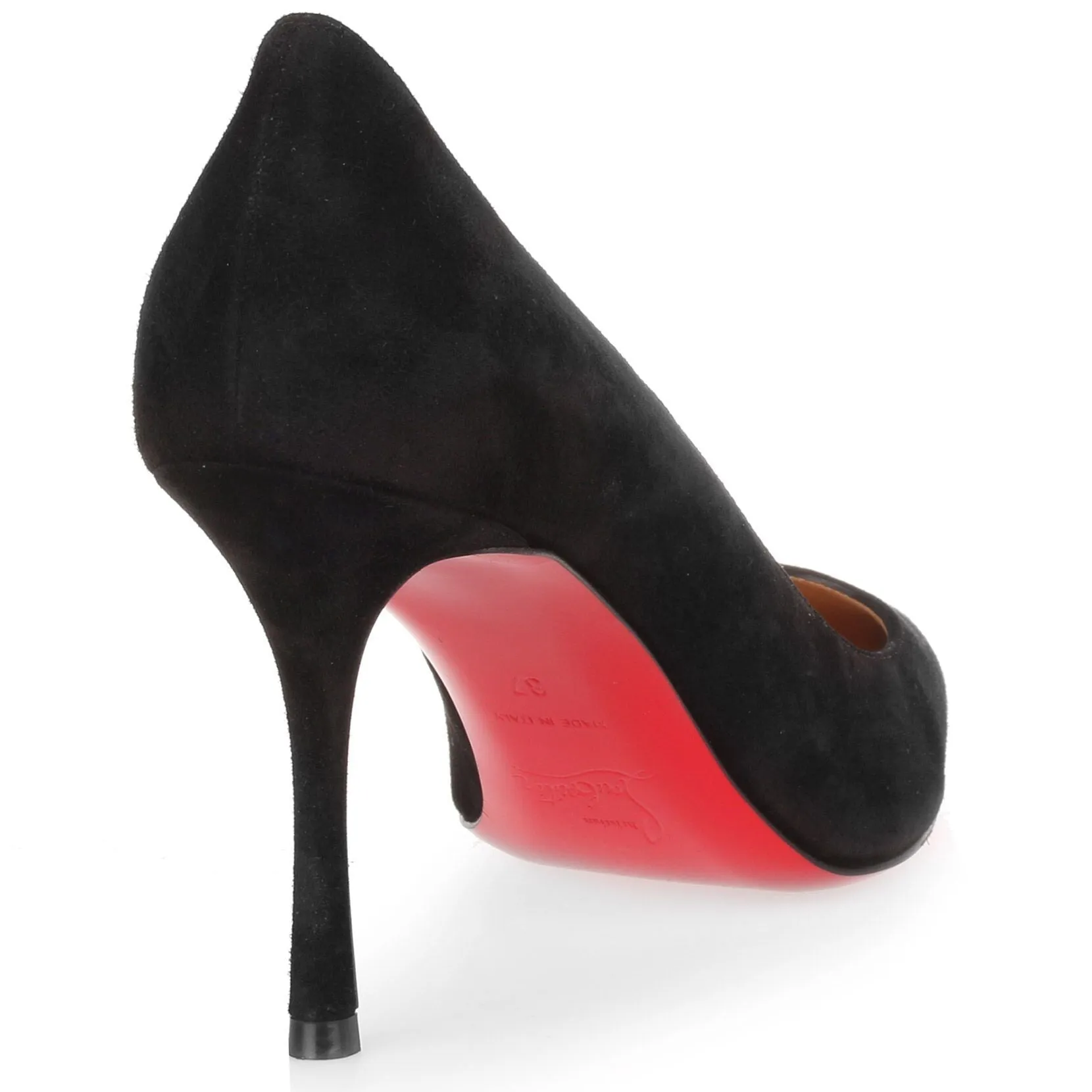 Decoltish 85 black suede pump