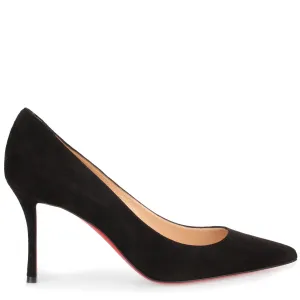 Decoltish 85 black suede pump