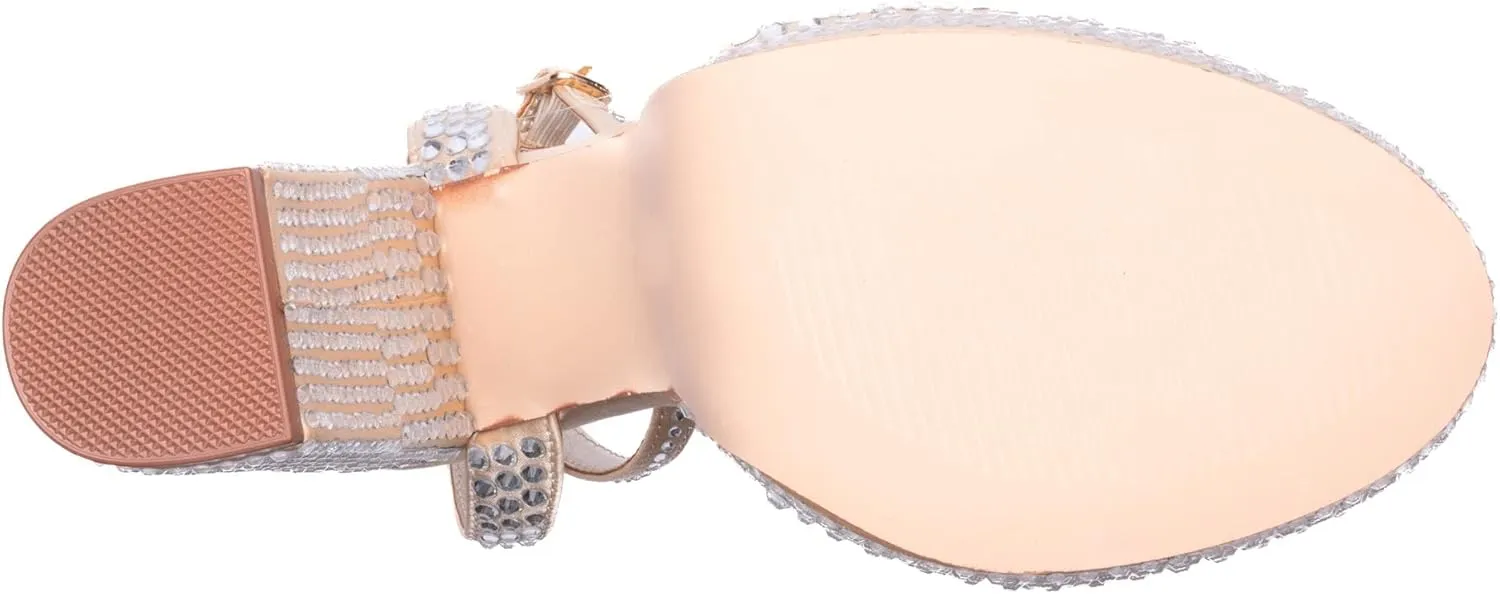 Doll Rhinestone Platform Sandal