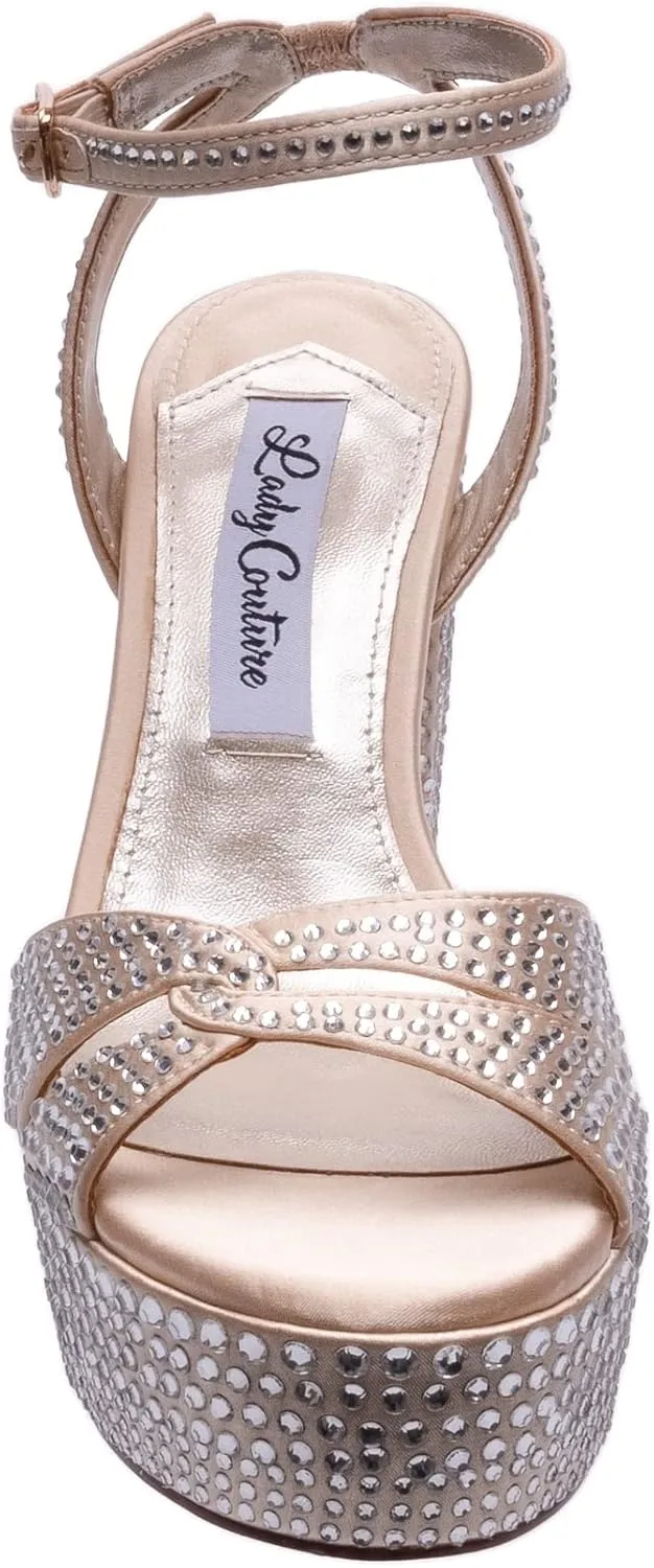 Doll Rhinestone Platform Sandal