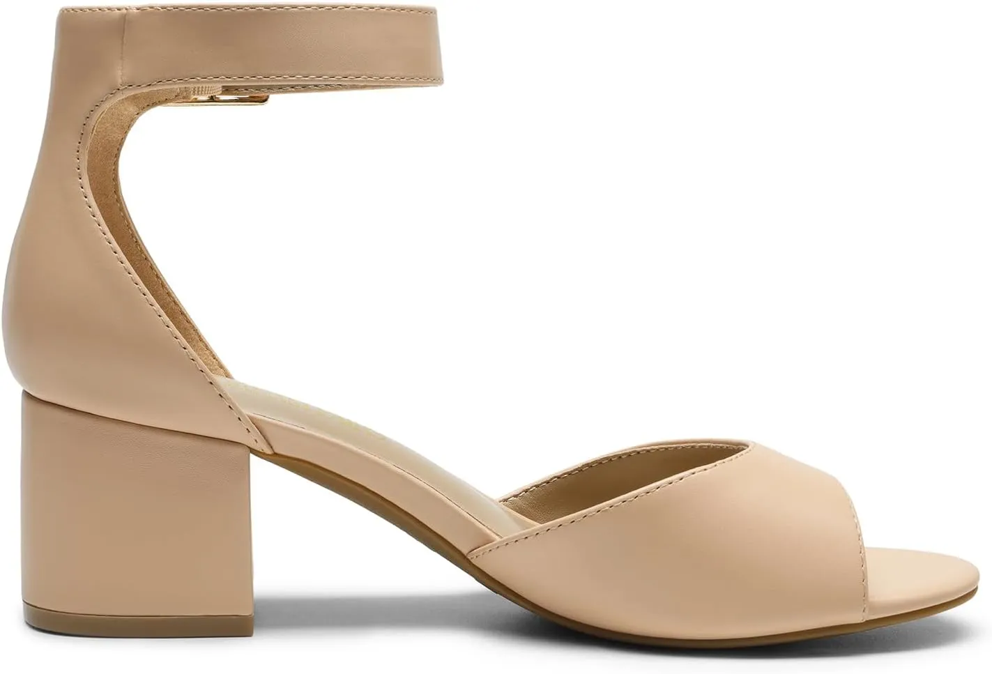 DREAM PAIRS Womens Chunkle Low Heel Pump Ankle Strap Dress Sandal