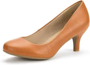 DREAM PAIRS Women's Dress Comfortable Low Heel Pump Shoes