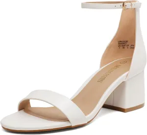 DREAM PAIRS Womens Low-Chunk Low Heel Pump Sandal