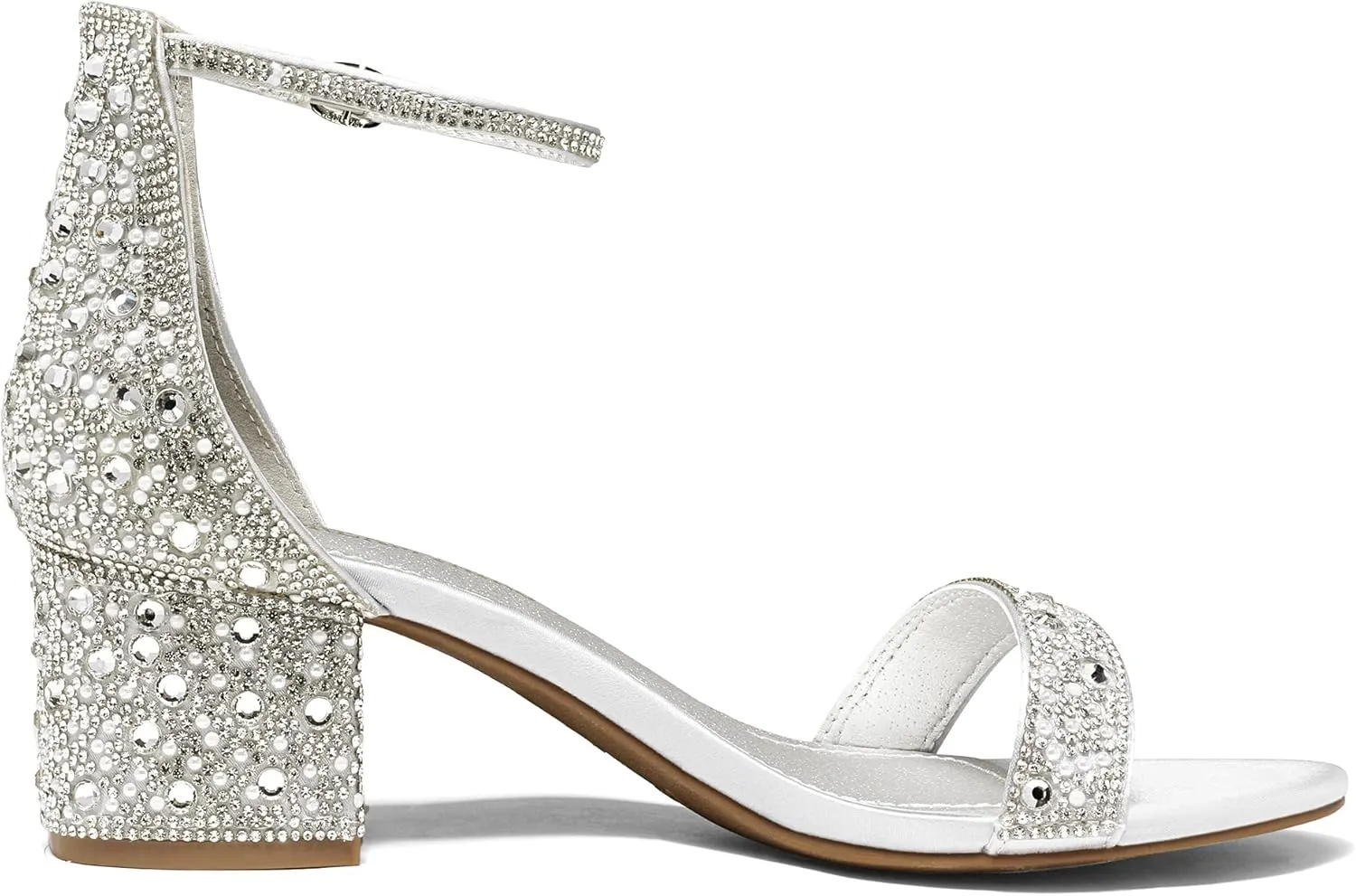 DREAM PAIRS Womens Low-Chunk Low Heel Pump Sandal