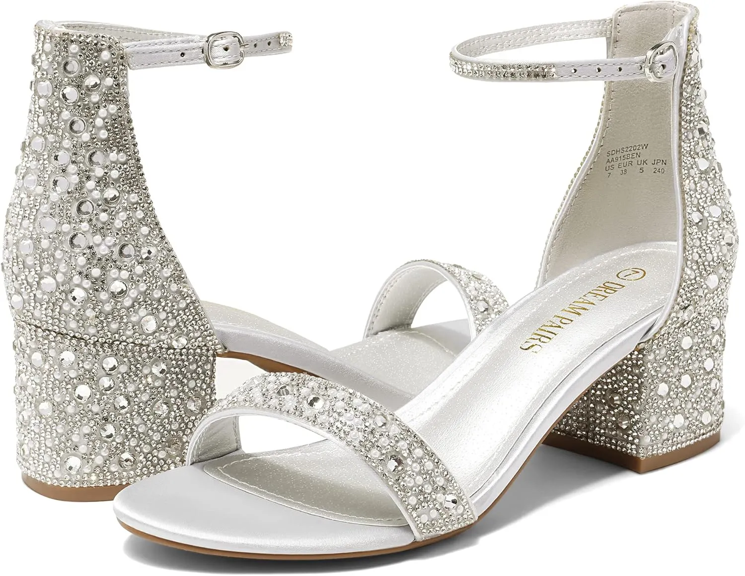 DREAM PAIRS Womens Low-Chunk Low Heel Pump Sandal