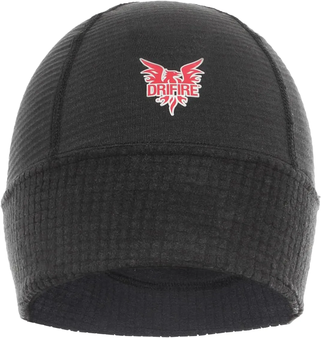 DRIFIRE FR Power Grid Fleece Beanie, Flame Resistant Winter Hat Black