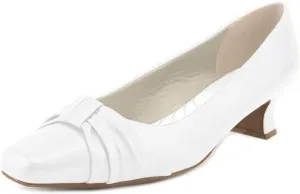 Easy Street Women's Waive Pump, White, 7.5 X-Wide
