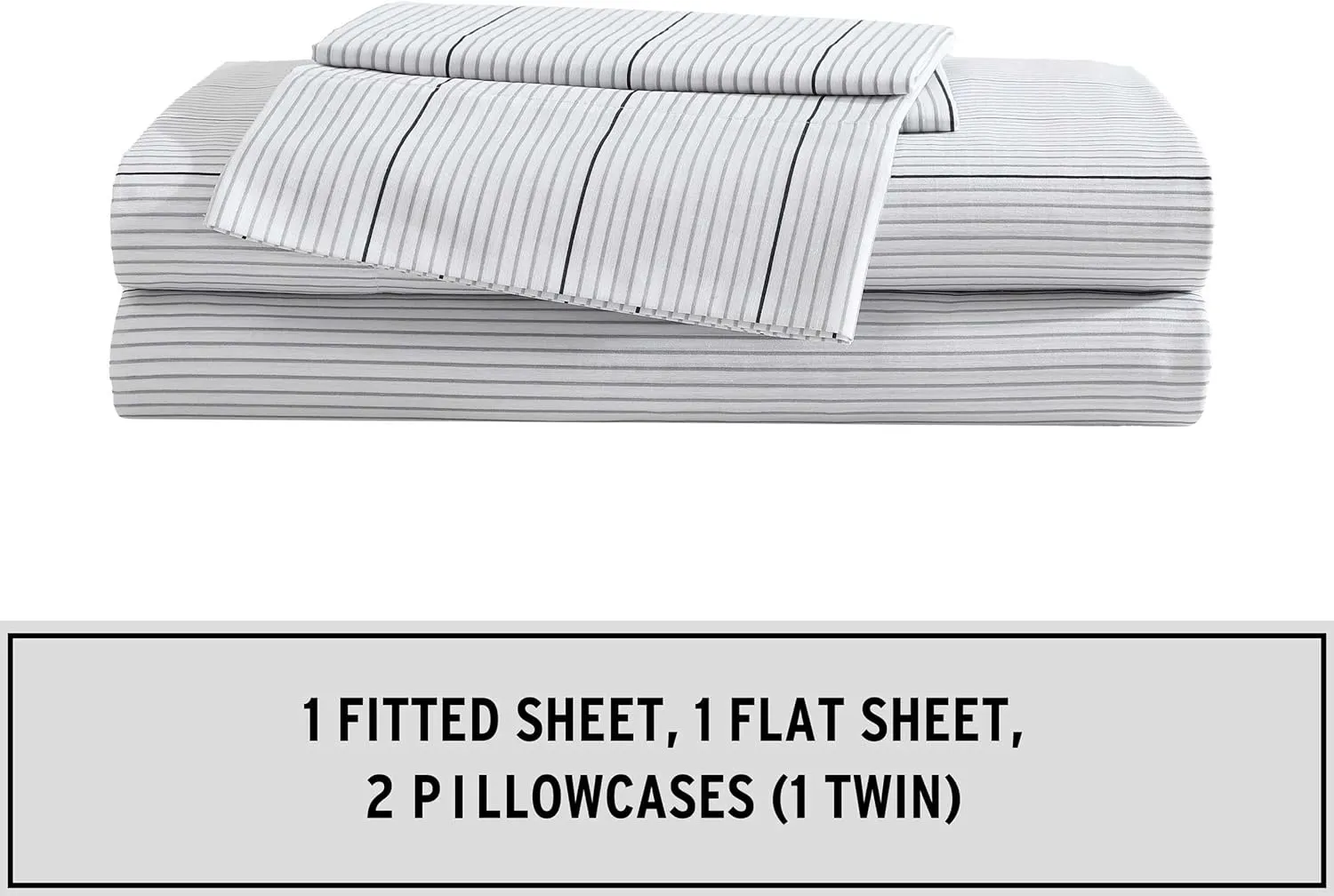 Eddie Bauer - Oversized Queen Comforter Set, 7 Piece Bed in a Bag Bedding Set, Easy Care Cotton Percale Blend, Ultra-Soft Breathable Fabrics (Plaid Grey, Queen)
