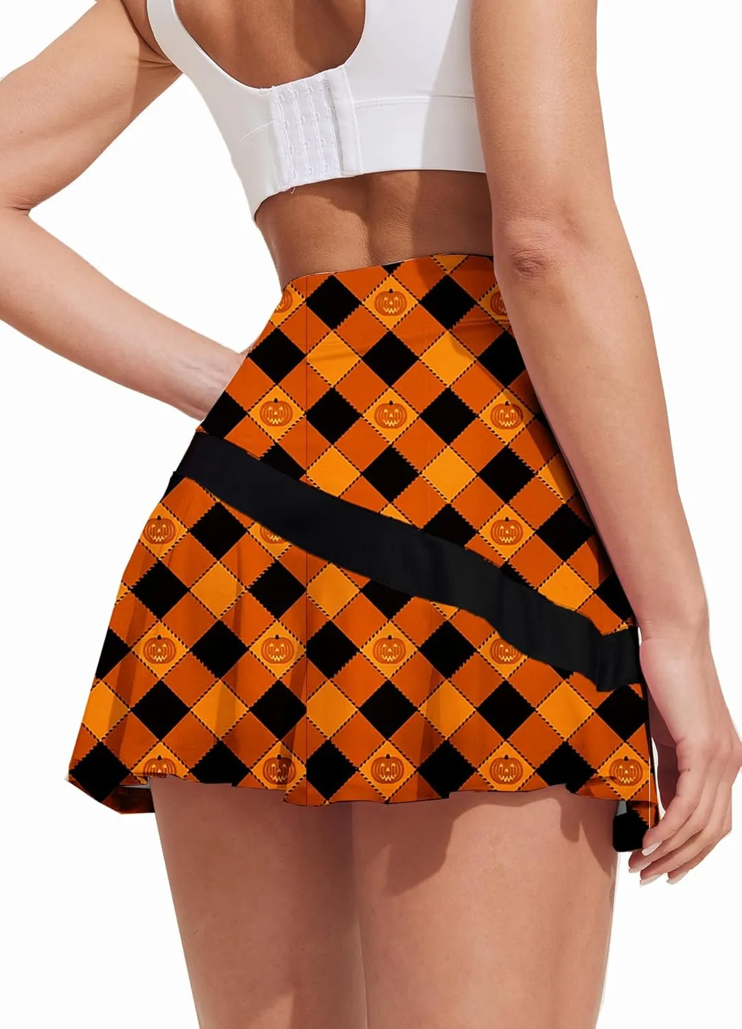 Ekouaer Tennis Skirts for Women Pleated Athletic Golf Skorts Skirt with Shorts Pockets Lightweight Running Workout Skirt