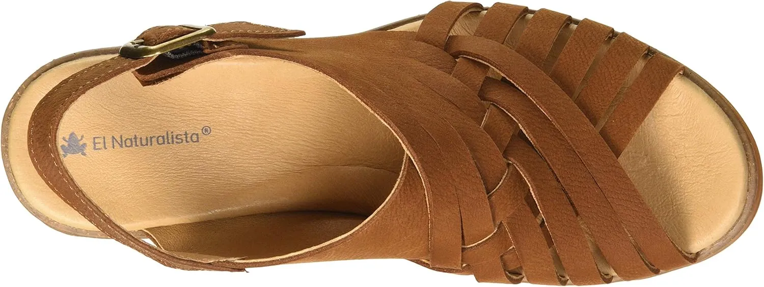 El Naturalista Women's Ankle Strap Heeled Sandal