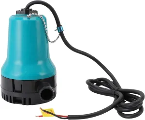 Electric Air Pump, 45W 1 Inch Outlet 4m Lift Multi Guard Electric Boat Pump Boat Bilge Small Bilge Pump for Bilge Water Discharge, Deck Cleaning