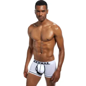 Erotic dry and breathable mesh flat corner underwear