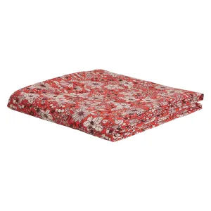 Evette Cotton Sheet - Scarlet Fitted Sheet