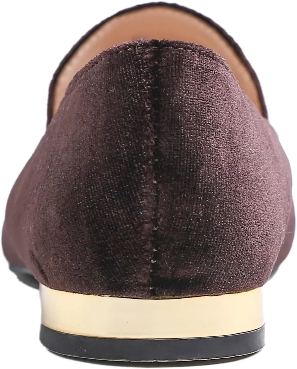 FEVERSOLE Women's Loafer Flat Pointed Deco Low Heel Fashion Slip On Dress Driving Office Shoes