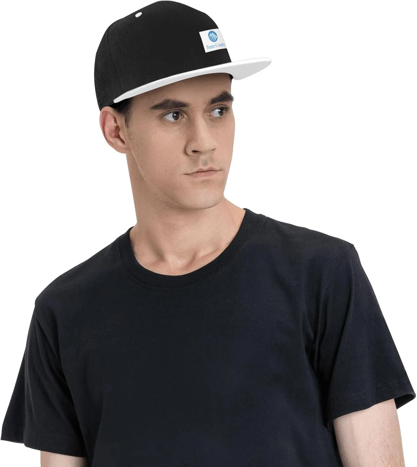 Flag of Pierce County, Washington Snapback Hats for Men Women Hat Baseball Cap Flat Bill Visor White Hat