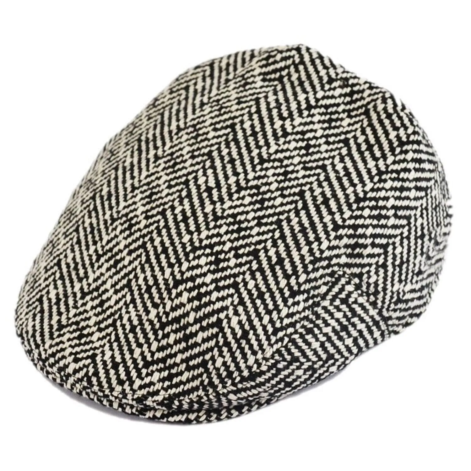 Flat Cap In a Herringbone Design - Great Horse