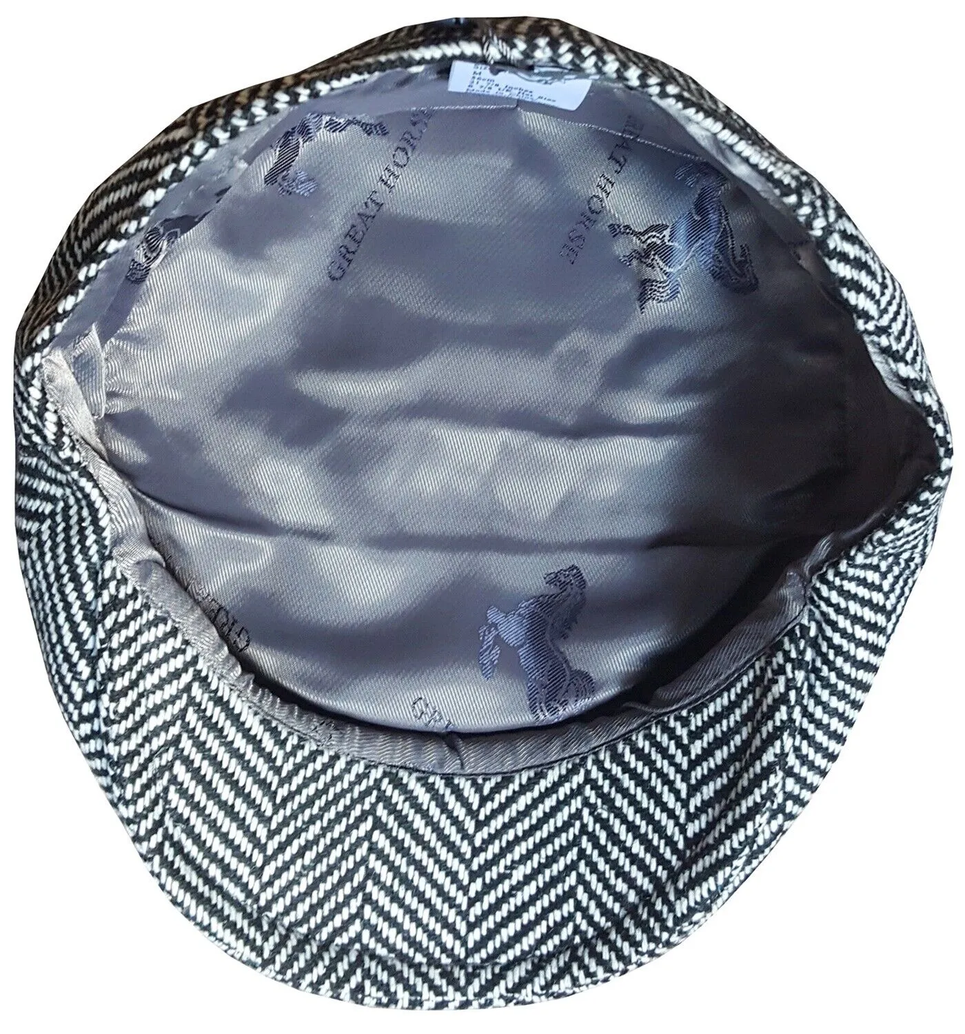 Flat Cap In a Herringbone Design - Great Horse