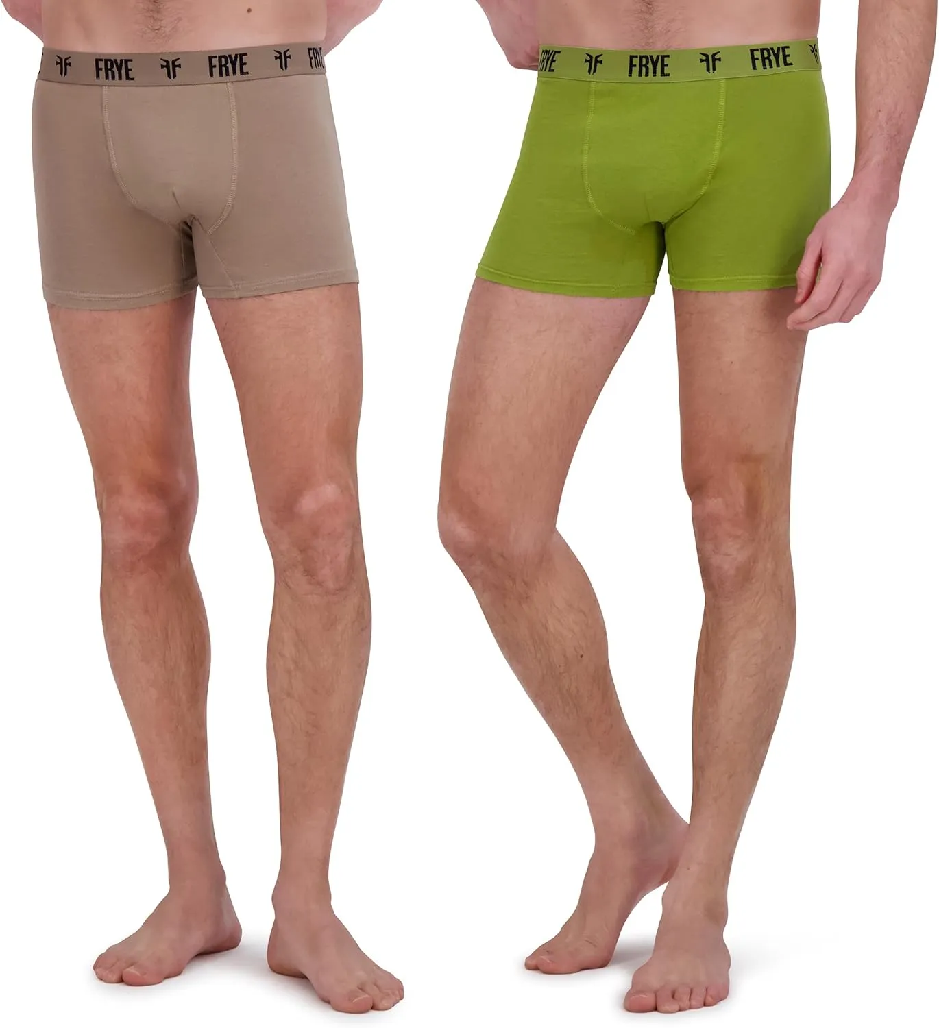 Frye Mens Boxer Briefs 4-Pack, Spandex-Cotton Boxer Briefs with Logo Waistband, Mens Underwear Cotton Stretch