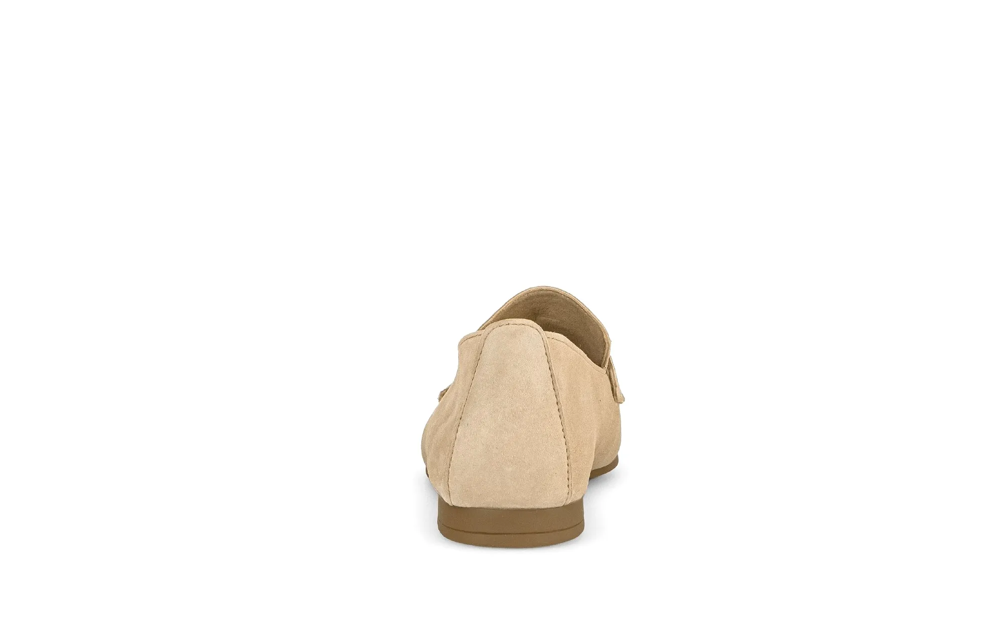 GABOR - 65.210.14 FLAT LOAFER (JEWEL DETAIL) - BEIGE NUBUCK