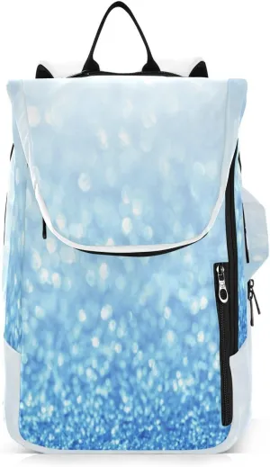 GAIGEO Dark Blue Sky Glitter Stars Sport Bag, Large Capacity Pickleball Ball Holder, Various Storage Methods