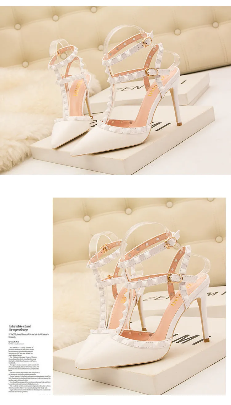 Gladiator Pointed-Toe Pumps
