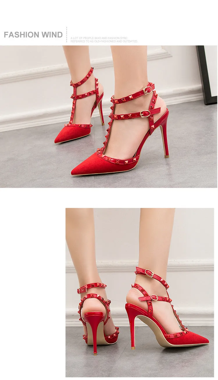 Gladiator Pointed-Toe Pumps