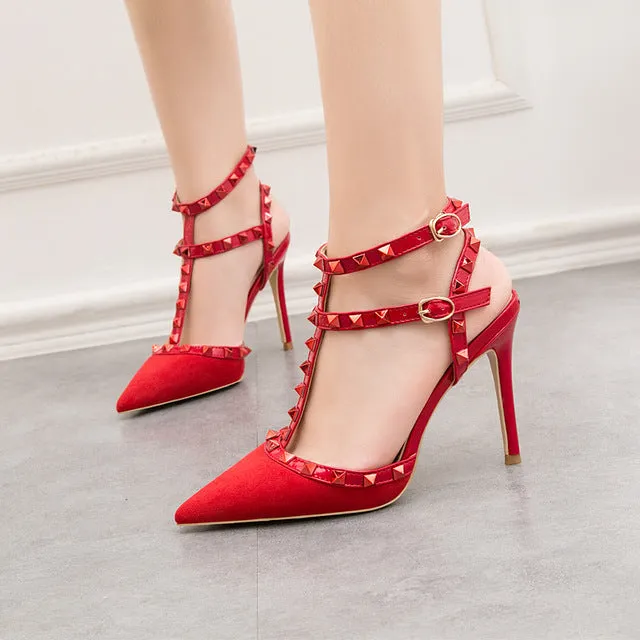 Gladiator Pointed-Toe Pumps