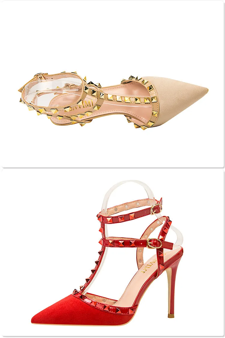 Gladiator Pointed-Toe Pumps