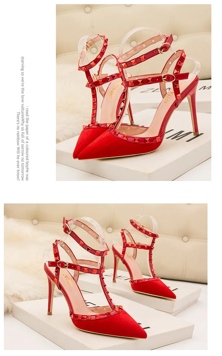 Gladiator Pointed-Toe Pumps