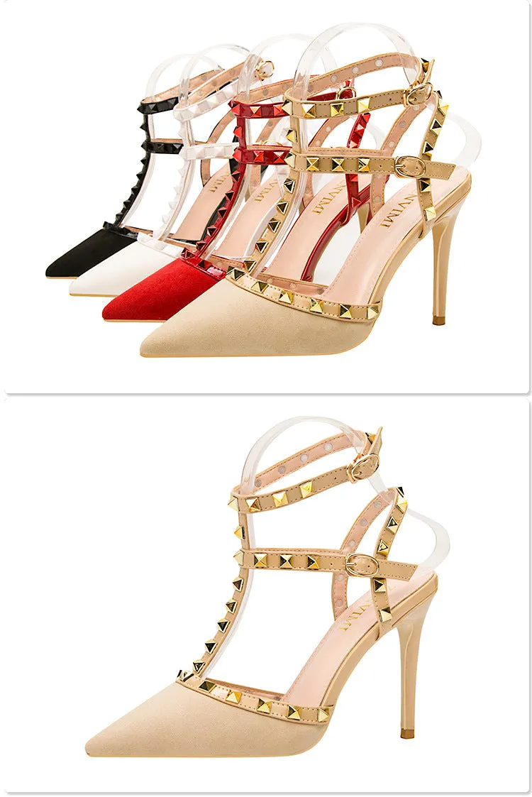 Gladiator Pointed-Toe Pumps