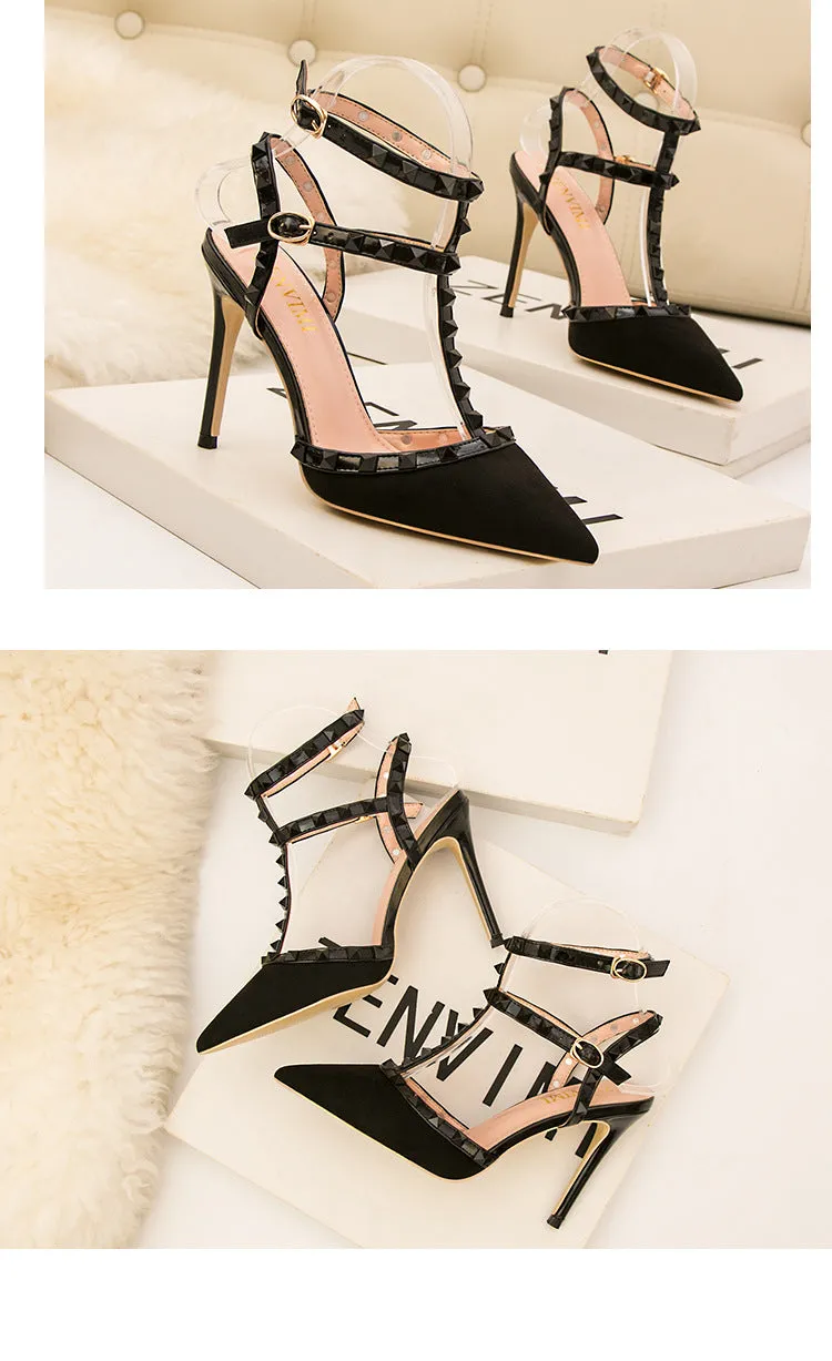 Gladiator Pointed-Toe Pumps