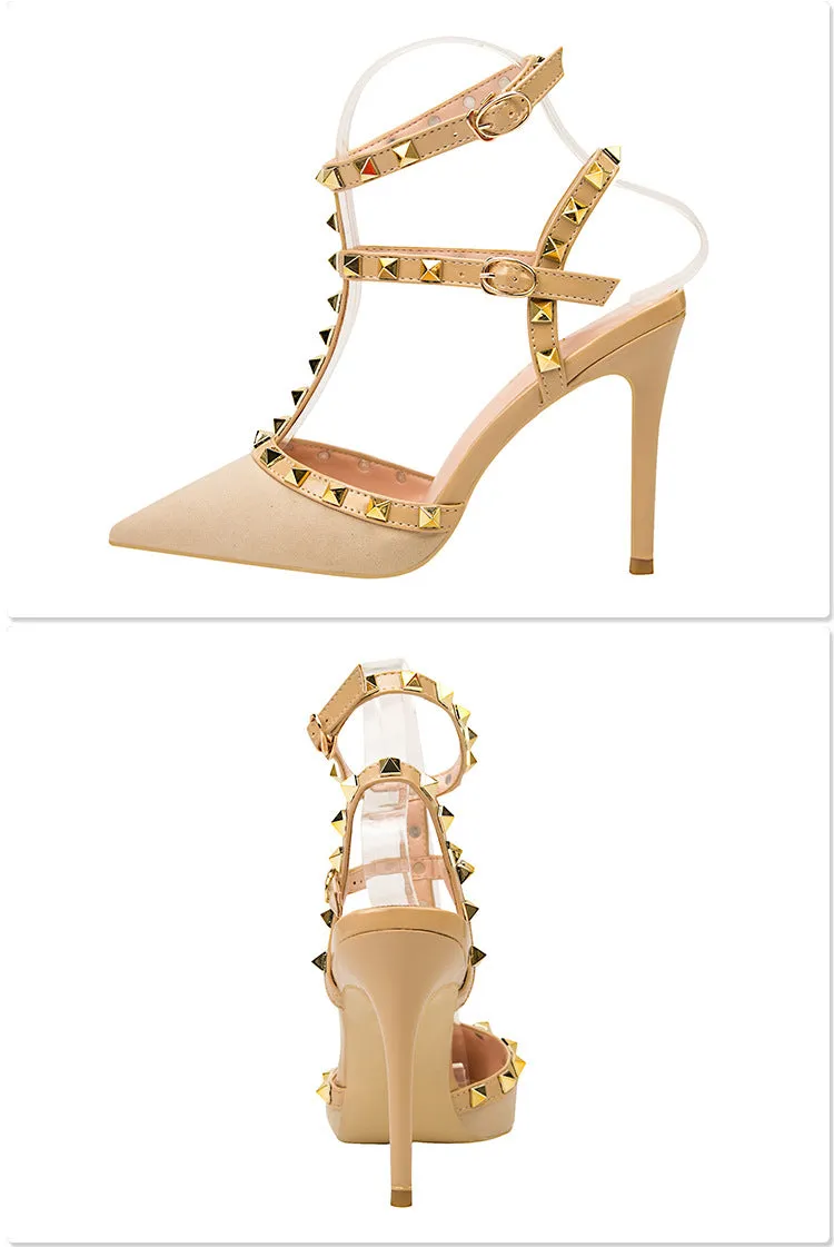 Gladiator Pointed-Toe Pumps