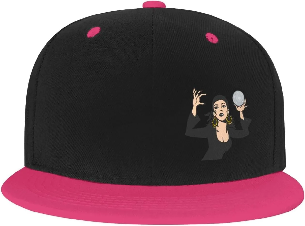 Gypsy Fortune Teller Snapback Hats for Men Women Hat Baseball Cap Flat Bill Visor White Hat