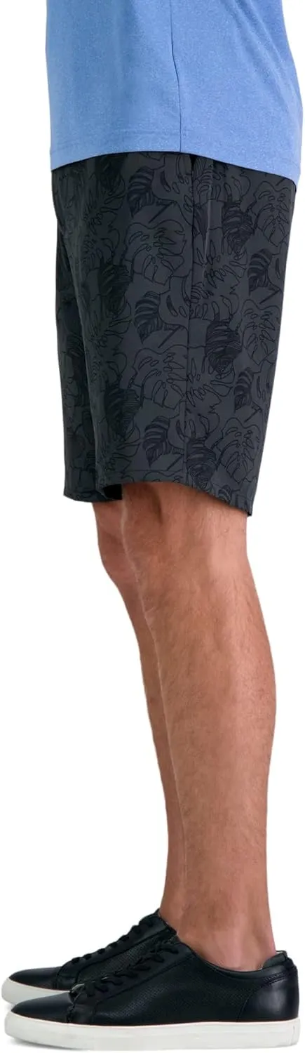 Haggar Men's The Active Series Hybrid Snap Closure Printed Short