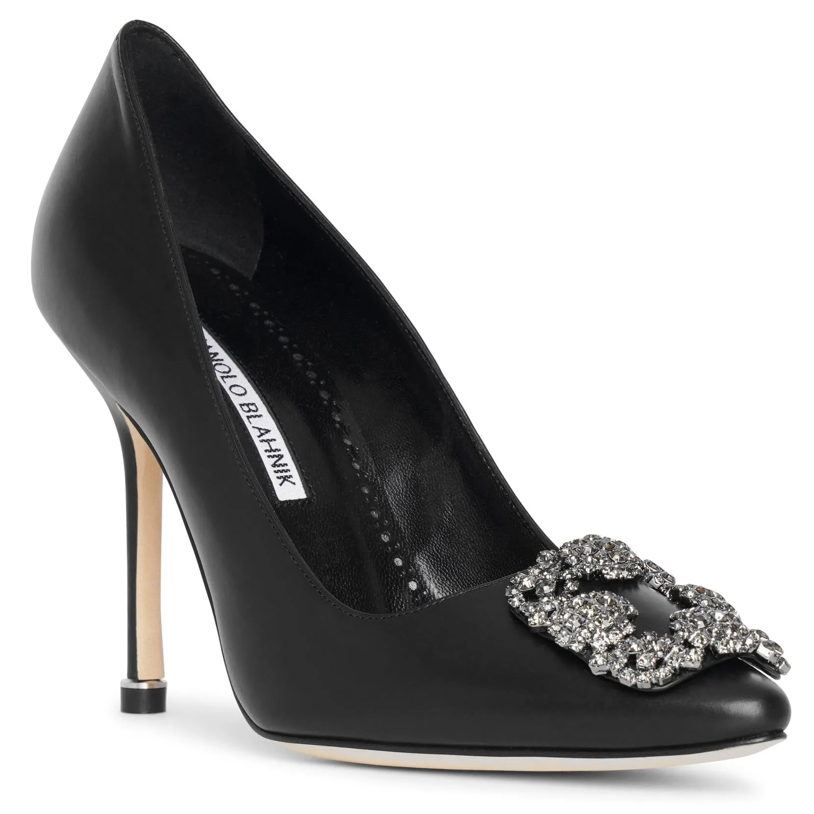 Hangisi 105 black leather pumps