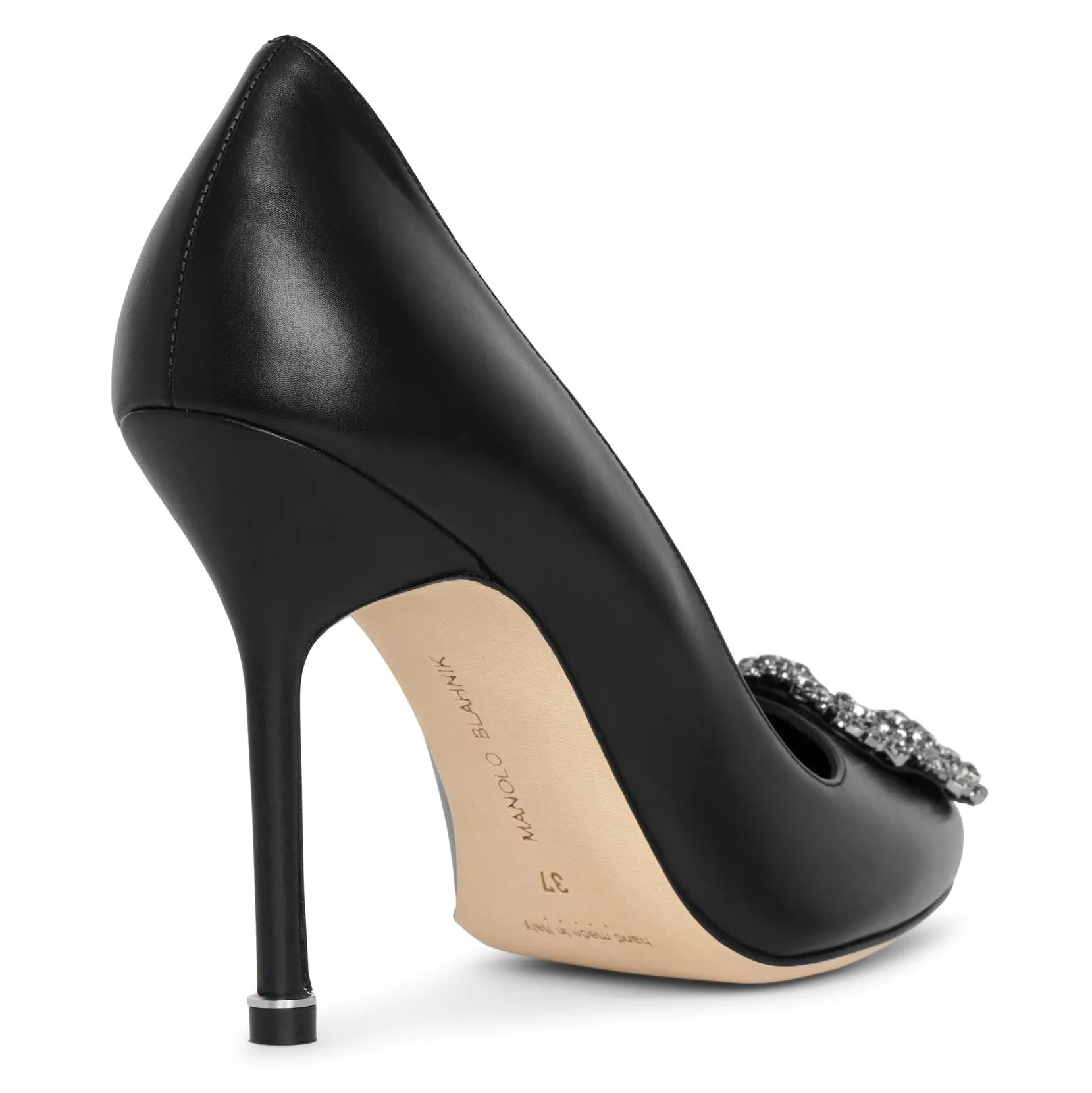Hangisi 105 black leather pumps